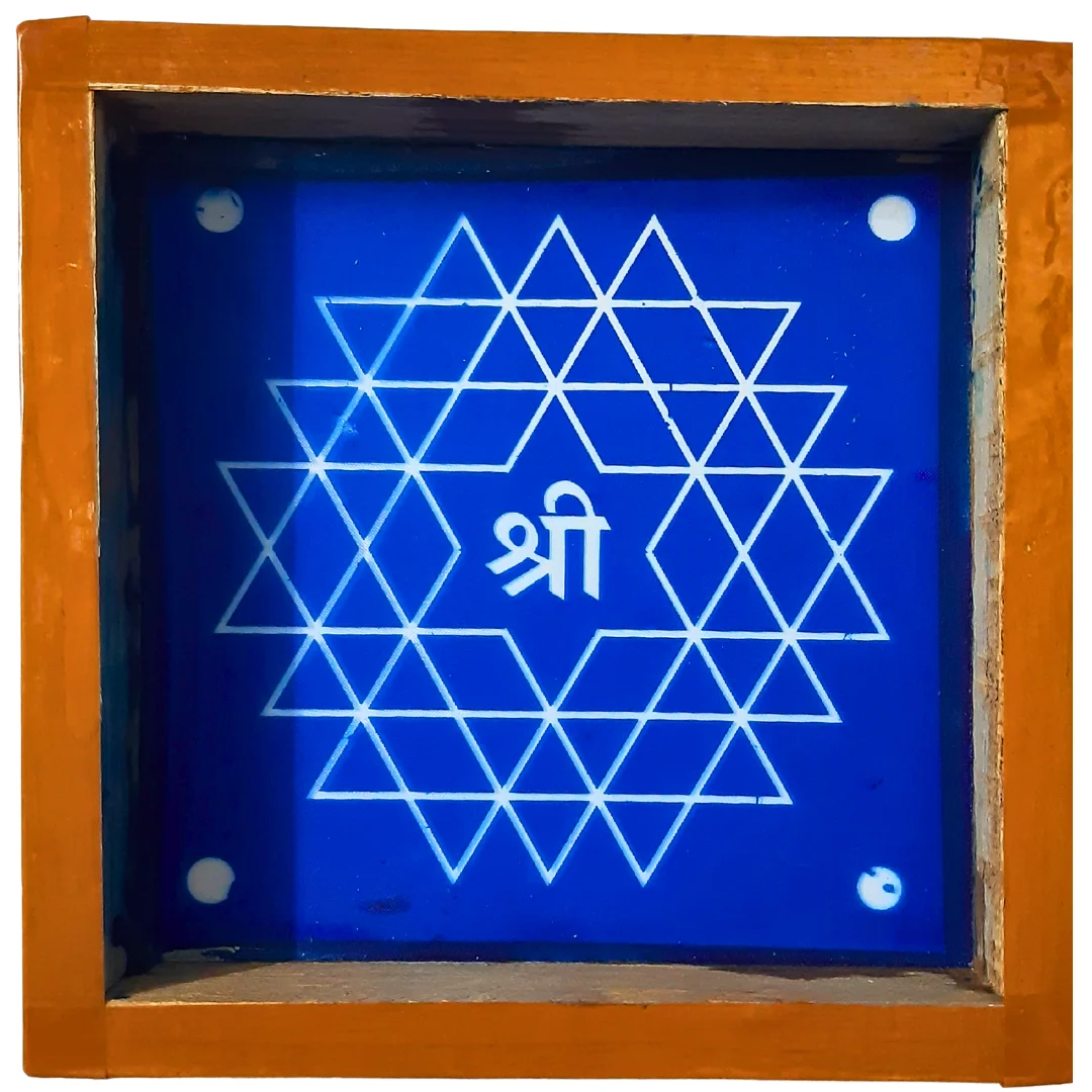 Aishwarya Laxmi wooden rangoli stencil 5x5 inches for kolam and festive floor art
