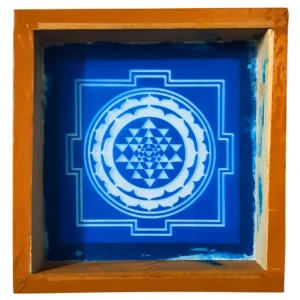 Shree Yantra Kolam Rangoli Stencil Wooden 5x5 Inches