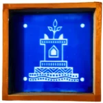 Tulasi Vrindavan wooden rangoli stencil 5x5 inches