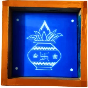 Kalash Rangoli Stencil Wooden 5x5 Inches