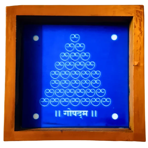 33 Gopadma wooden rangoli stencil 5x5 inches