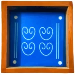 5x5 inch Gopadma wooden rangoli stencil for spiritual decor