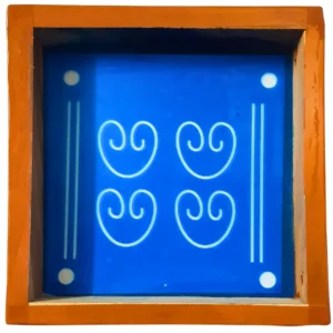 Gopadma Rangoli Stencil Wooden 5x5 Inches