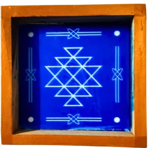 Kuber Yantra Rangoli Stencil Wooden 5x5 Inches