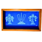 shankh chakra namah rangoli stencil