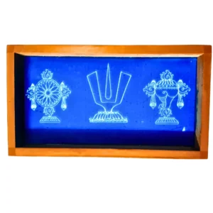 shankh chakra namah rangoli stencil