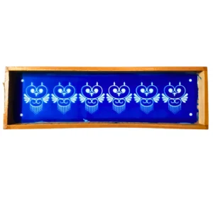 Wooden Gopadma floral border rangoli stencil 17x5 inches