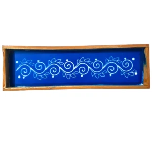 New Flower Border Rangoli Stencil Wooden 17x5 Inches