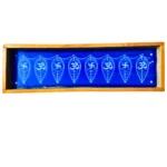 Toran mango leaf wooden rangoli stencil 17x5 inches for festive borders