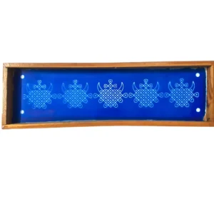 kambi kolam wooden rangoli stencil 17x5 inches for festivals
