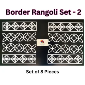 Border readymade rangoli set of 8 pieces
