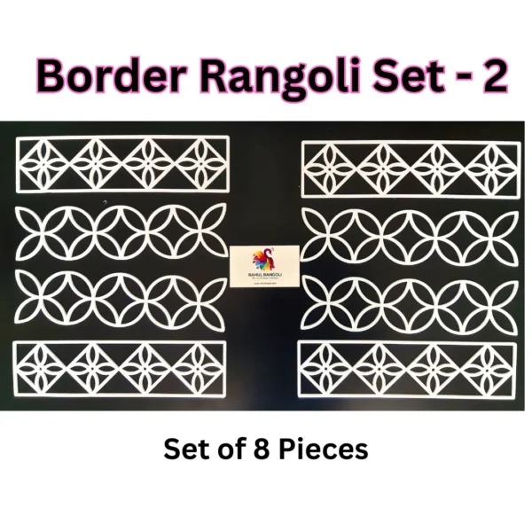 Border readymade rangoli set of 8 pieces