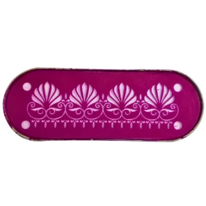 metal rangoli border plate 12x5 inches design 9