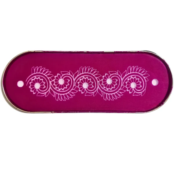 Decorative metal rangoli stencil for Diwali 12x5 inches