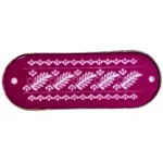 Metal rangoli border stencil for festive decor 12x5 inch