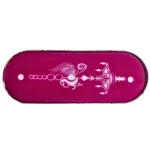 decorative rangoli edge stencil metal 12x5 inches design 15