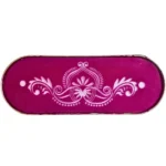 Metal rangoli border stencil in 12x5 inches for festive floor decoration