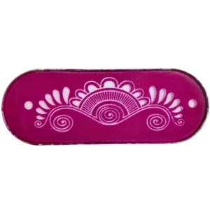Metal border rangoli stencil 12x5 inches for festive floor design