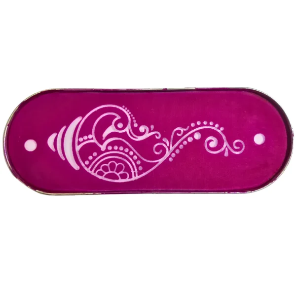 12x5 inch metal border rangoli stencil for edge patterns