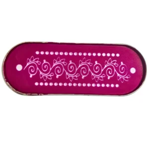 Metal border rangoli stencil 12x5 inches design 27 for festive use