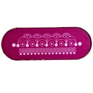 Metal border rangoli stencil 12x5 inches design 28 for traditional floor art