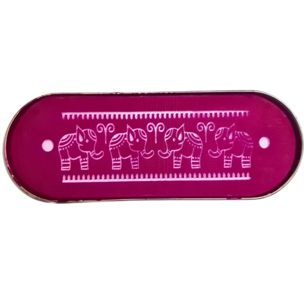 12x5 inch metal border rangoli stencil