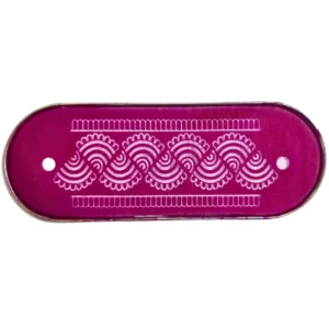 festive border rangoli stencil metal 12x5 inches