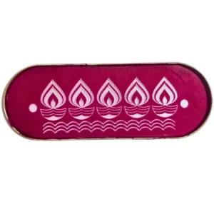 Metal border rangoli stencil 12x5 inches for decorative edges