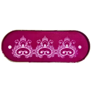 Border rangoli stencil metal 12x5 inches design 8 for floor decor