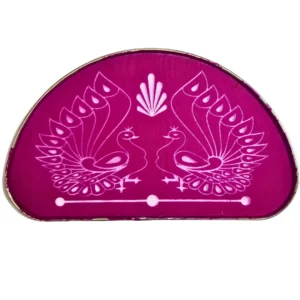 Half Round 11 metal rangoli stencil for festive designs