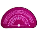 Half-round metal rangoli stencil design 13 for festive border art