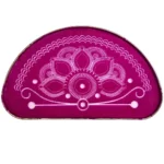 Half-round metal rangoli stencil design 19 for traditional border decoration