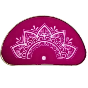 Half-round metal rangoli stencil design 3 for festive border patterns