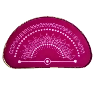 Rangoli Stencil Metal Half Round