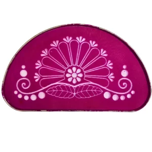 Rangoli Stencil Metal Half Round