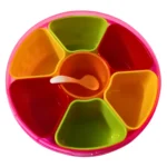 rangoli container with spoon