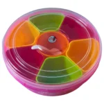 rangoli container with spoon