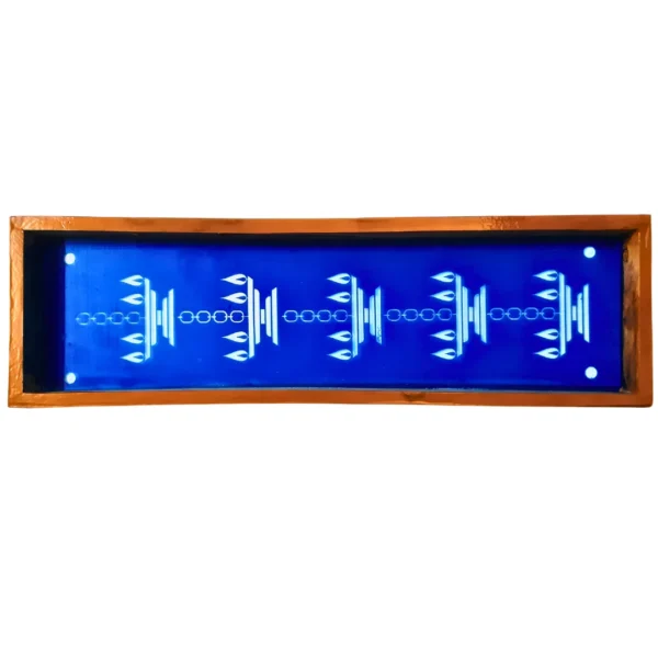 hanging diya wooden rangoli stencil 17x5 for festive decor