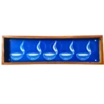 Wooden diya border rangoli stencil 17x5 inches for festive floor art