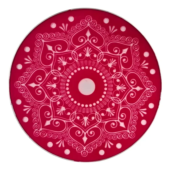 18 inch medium round metal rangoli stencil for home decoration