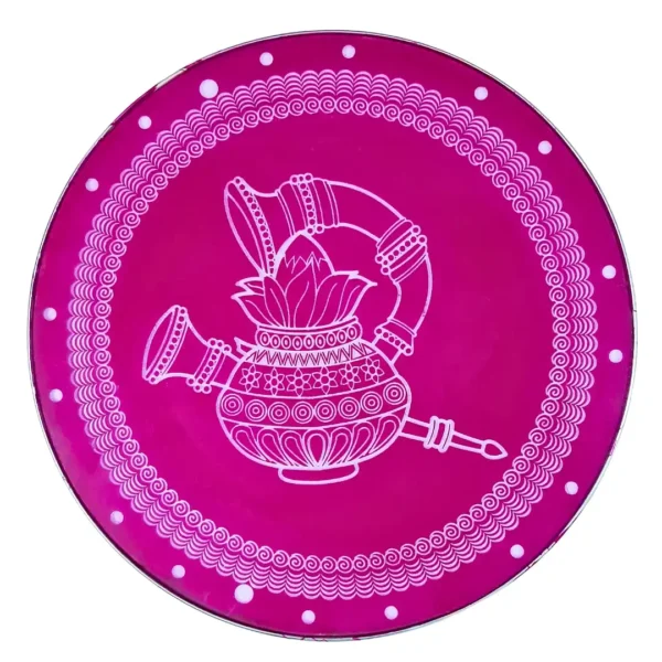 20 inch round metal rangoli stencil for festive decoration