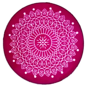 20 inch metal rangoli stencil round design for festive decoration
