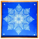 Wooden rangoli stencil for kolam design 16x16 inches