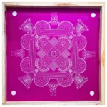 Kolam Rangoli Stencil Wooden Design 20x20 Inches