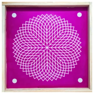 kolam rangoli stencil with sahastradal kamal design