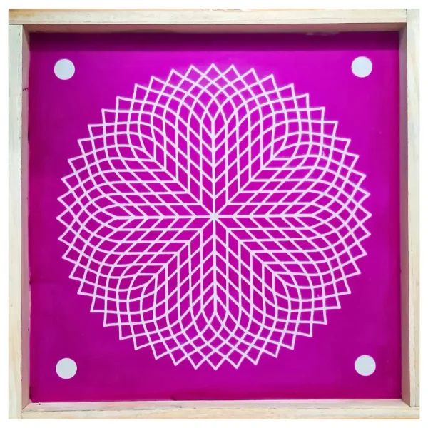 kolam rangoli stencil with sahastradal kamal design