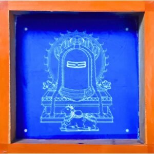 Wooden Shiv Linga Rangoli Stencil (5x5 Inch) | Easy Rangoli Making  f Stencil for Festive & daily Use