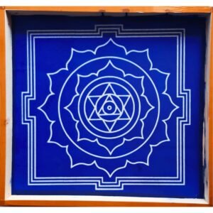 Surya Mandala Yantra 2 Wooden Rangoli Stencil | 16x16 Inch Reusable Mandala Kolam Design | Floor & Festival Decoration Template